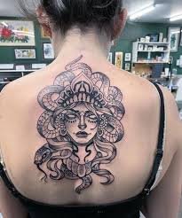 medusa tattoo on Back